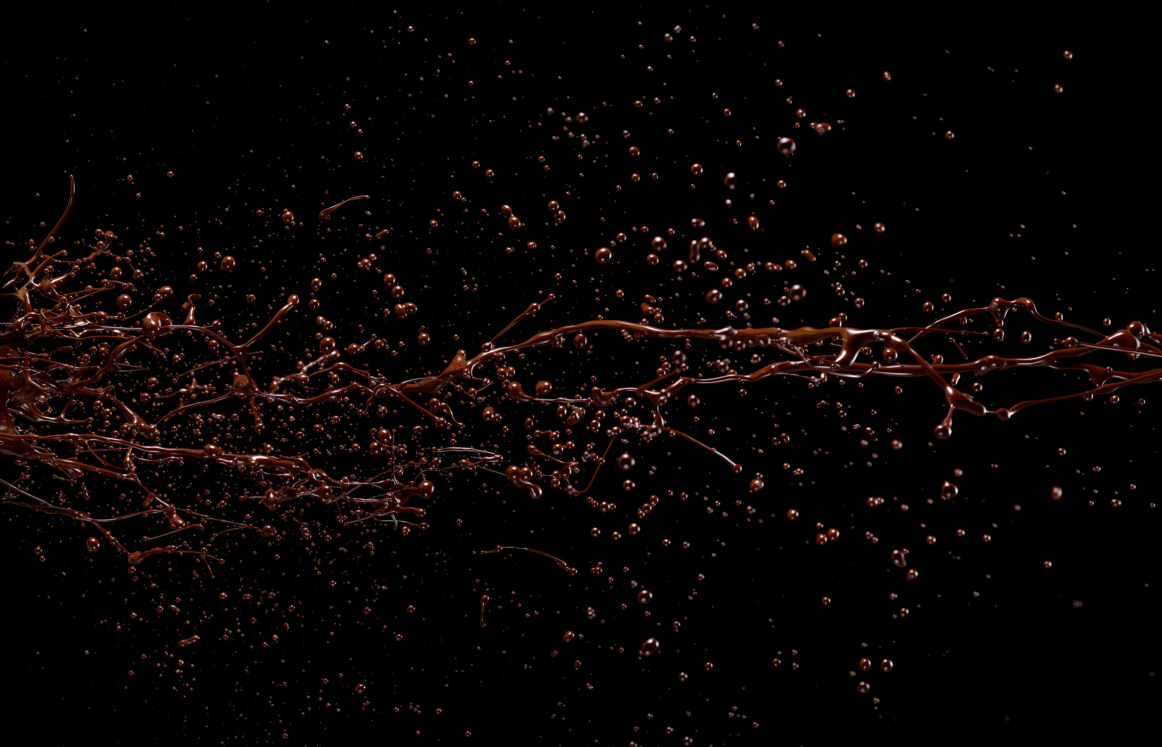 éclaboussure de chocolat pour Hermé